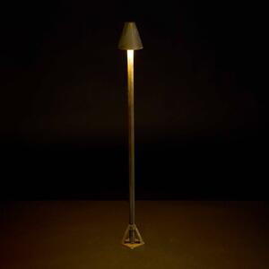 Moretti Luce Lampioncino da giardino Silva Disk, Bronzo / Ottone antico, Ottone, Campagna / Rustiche, Lampada LED da esterni