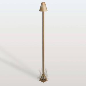 Moretti Luce Lampioncino da giardino Silva Disk, Bronzo / Ottone antico, Ottone, Campagna / Rustiche, Lampada LED da esterni