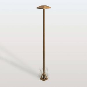 Moretti Luce Lampioncino da giardino Aura Edge, Bronzo / Ottone antico, Ottone, Campagna / Rustiche, Lampada LED da esterni
