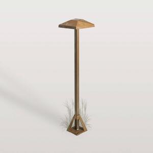 Moretti Luce Lampioncino LED Aura Edge, altezza 50 cm, ottone anticato Edge, Bronzo / Ottone antico, Ottone, Campagna / Rustiche, Plafoniera