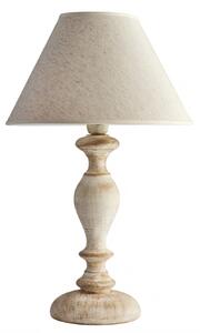 Lampada Da Tavolo Shabby Chic Cascina Bianco Tortora Vintage 1 Luce E27
