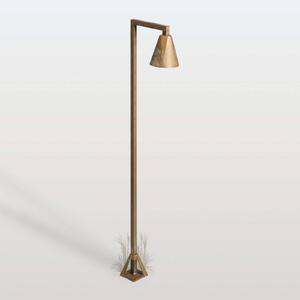 Moretti Luce Lampioncino da giardino Silva Disk, Bronzo / Ottone antico, Ottone, Campagna / Rustiche, Lampada LED da esterni