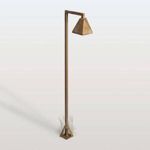 Moretti Luce Lampioncino da giardino Silva Edge, Bronzo / Ottone antico, Ottone, Campagna / Rustiche, Lampada LED da esterni