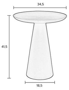 Tavolino in alluminio blu , ø 34,5 cm Ringar - White Label