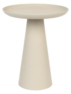 Tavolino in alluminio beige , ø 34,5 cm Ringar - White Label