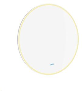 Nimco Specchi - Specchio con illuminazione LED, diametro 80 cm, sensore tattile, bianco ZPB 28002RVX-05