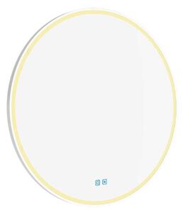 Nimco Specchi - Specchio con illuminazione LED, diametro 60 cm, sensore tattile, bianco ZPB 28000RVX-05