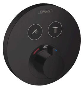 Hansgrohe Shower Select - Miscelatore termostatico ad incasso per 2 utenze, nero opaco 15743670