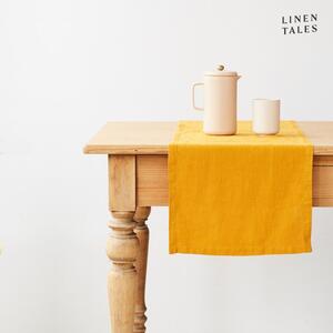 Runner da tavola in lino 40x150 cm Mustard - Linen Tales
