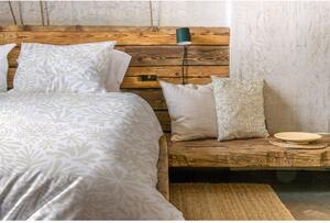 Biancheria da letto singola in cotone sateen bianco e grigio chiaro 140x200 cm Freezing - Butter Kings
