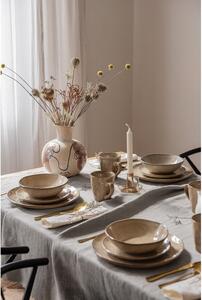 Set da pranzo in gres beige 16 pezzi Glosia - Bonami Selection