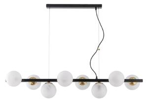 Lampadario Contemporaneo Adrian Metallo Nero Bronzo 8 Luci E14