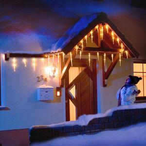 Konstsmide Christmas Tenda di luce LED con 16 ghiaccioli bianco caldo