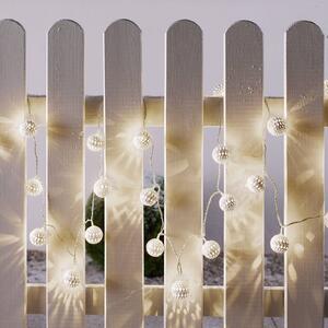 Konstsmide Christmas Ghirlanda luminosa LED con 24 sfere bianco caldo