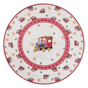 Tappeto rotondo rosso a tema natalizio ø 160 cm Toy's Delight Train – Villeroy&Boch