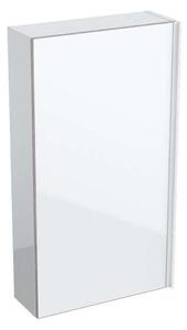 Geberit Acanto - Mobiletto sospeso 450x820 mm con specchio interno, bianco lucido 500.639.01.2