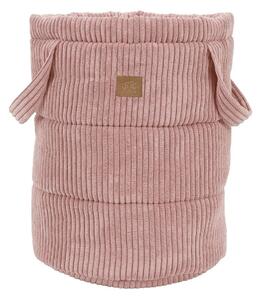 Cesta per giochi da bambino rosa in tessuto ø 39x50 cm – Meowbaby