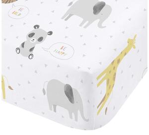 Lenzuolo con angoli per bambini bianco per culla 70x140 cm Roarsome Animals – Catherine Lansfield