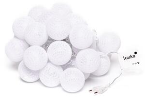 Catena luminosa bianca con lampadine LED LUKKA, 30 luci - Bonami Essentials