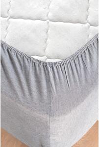 Biancheria da letto singola/estesa in cotone nero e grigio con lenzuolo 160x220 cm - Mila Home