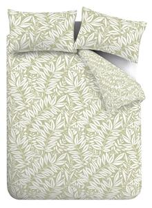 Biancheria da letto verde per letto singolo 135x200 cm Sorrel Leaves – Catherine Lansfield