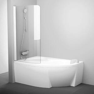 Ravak Chrome - Schermo singolo CVSK1 Rosa per vasca da bagno, 1000x1500 mm, sx, bianco/vetro trasparente 7QLS0100Y1