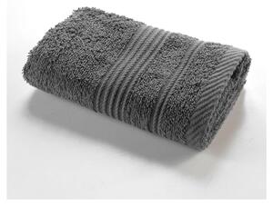 Asciugamano tipo terry grigio scuro in cotone 30x50 cm Tendresse – douceur d'intérieur