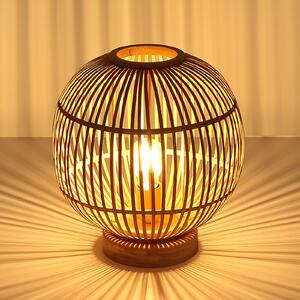 Globo Lampada da tavolo Hildegard di bambù, Ø 30 cm