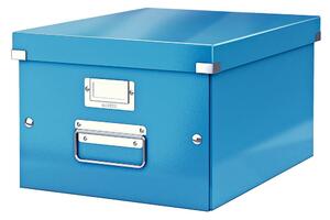 Scatola di cartone blu con coperchio 28x37x20 cm Click&Store - Leitz