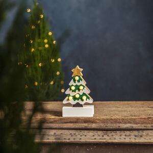 Decorazione luminosa bianco-verde con motivo natalizio Freddy - Star Trading