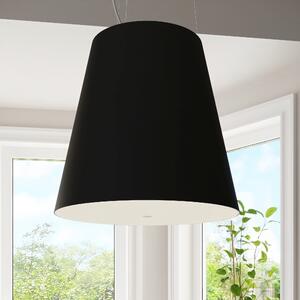 Lampada a sospensione nera con paralume in vetro ø 50 cm Tresco - Nice Lamps