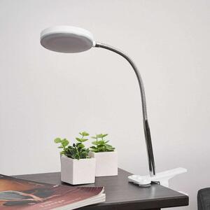 Lindby - Milow LED Lampada con Morsetto Chrome/White Lindby