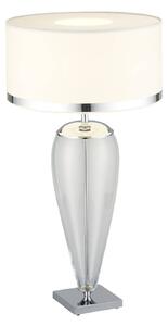 Lampada da tavolo Lund bianco/trasparente, H 70 cm