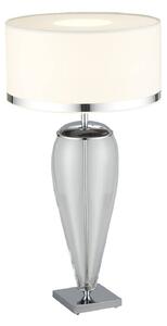 Lampada da tavolo Lund bianco/trasparente, H 60 cm