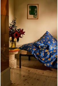 Biancheria da letto singola in cotone sateen blu 140x200 cm Grand Pleasantly - JUNA