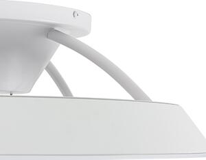 Ventilatore da soffitto intelligente bianco incl. LED con telecomando - Deniz