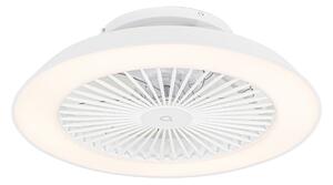 Ventilatore da soffitto intelligente bianco con LED con telecomando - Deniz