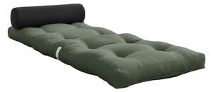 Materasso futon verde-grigio 70x200 cm Wrap Olive Green/Dark Grey - Karup Design