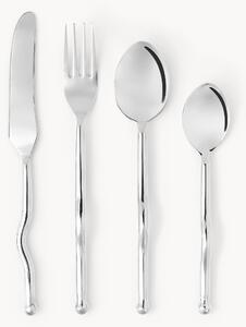 Set di 4 posate in acciaio inossidabile Juno, 1 persona