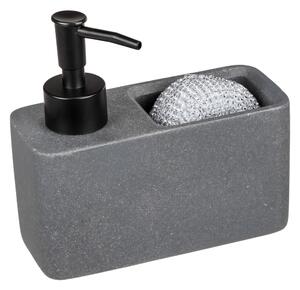 Dispenser di sapone grigio in poliresina 0,15 l Woya - Wenko