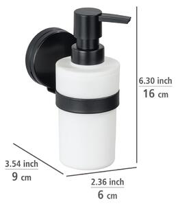 Distributore di sapone a parete bianco e nero Static-Loc® Plus Pavia - Wenko