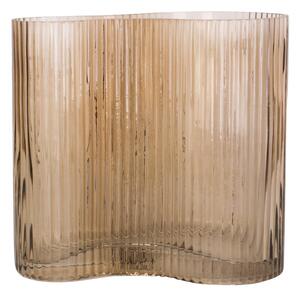 Vaso in vetro marrone Allure Wave - PT LIVING