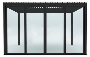 Laterale scorrevole con vetro per pergola bioclimatica 4 m