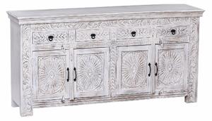 CARMEN - mobile in legno di mango con 4 ante e 4 cassetti
