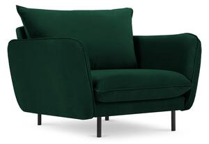 Poltrona in velluto verde scuro Vienna - Cosmopolitan Design