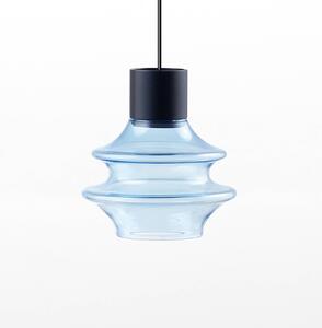 Bover Drop S/01L LED a sospensione di vetro, blu