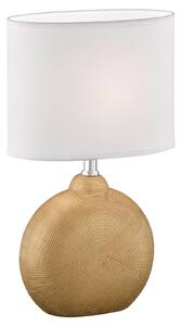 Lampada da tavolo Foro, oro/bianco, altezza 36 cm
