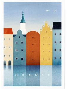 Poster 30x40 cm Gdansk - Travelposter