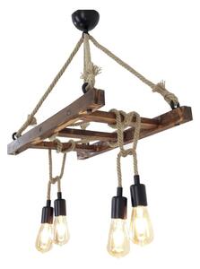 Lampada a sospensione da soffitto in legno Halat - Opviq lights