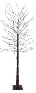 Lampada da terra natalizia albero marrone 180 cm con LED e timer IP44 - Ki